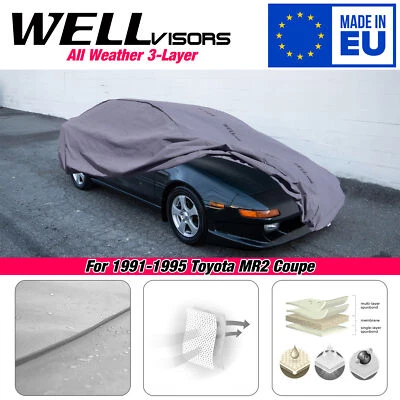 Cubierta de coche resistente al agua WELLvisors 3-6898718CE para Toyota MR2 1991-1995 cupé Foto 1 de 4