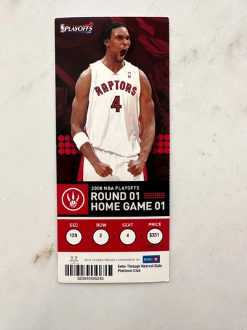 NBA 2008 Playoffs Toronto Raptors Orlando Round 1 Home Game 1 &2  Chris Bosh Cover