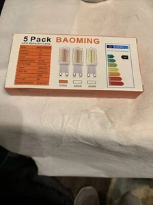 BAOMING G9 Dimmable LED Bulbs 5-PACK! Model # BL-G9GT43T-4W BRAND NEW! - Picture 1 of 2