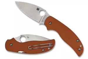 Spyderco Sage 5 REX 121 Blade Burnt Orange G-10 Handles - C123GBORP - Picture 1 of 2