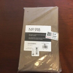 No 918 Rod Pocket Curtain Panel 51" x 63" Erica Crushed Sheer Voile Taupe - Picture 1 of 3