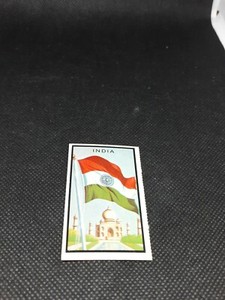 1963 Topps Flags of the World Midgee card # 40 INDIA 