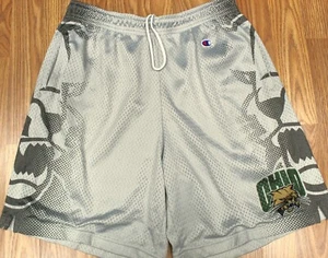 VTG OHIO BOBCATS CHAMPION Mens POLYESTER MESH SHORTS GRAY Sz MEDIUM, M - Picture 1 of 4