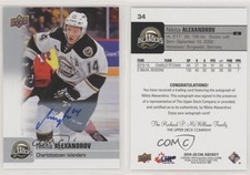 2019-20 Upper Deck CHL Auto Nikita Alexandrov #34 Auto