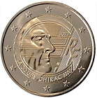 France coin 2€ euro 2022 UNC President Jacques Chirac looking towards future EU 