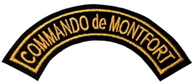 French Military Commando de Montfort Patch Commando Marine 4.5" x 1" France VTG - Image 1 of 4