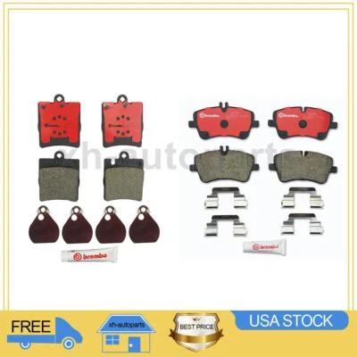 2x pastillas de freno delanteras traseras para Mercedes-Benz C230 2003 2004 2005 Foto 1 de 3