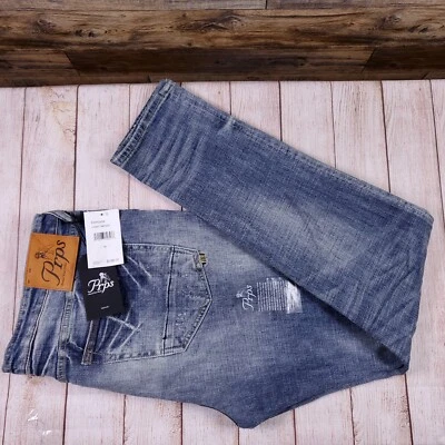 NEW PRPS Men's Windsor Tapered Skinny Fit Jeans Light Indigo 40 (Fit 41x34 - Image 1 of 4