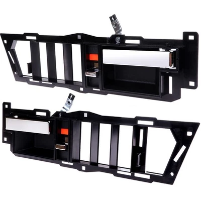 Black Inside Left & Right Side Pair Door Handle For Chevy Pickup Truck Suburban - Image 1 of 4