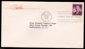 SC# 937 FDC - Alfred E. Smith - Hotel Cover - Picture 1 of 1