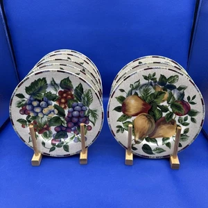 Sakura Oneida Sonoma Excell piatti insalata 8,25” design frutta lotto di 8 - Foto 1 di 9