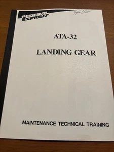 Libro de imágenes raro de tren de aterrizaje ATA-32 AIRPLANE COPIADO EN MUY BUEN ESTADO FS - Imagen 1 de 12