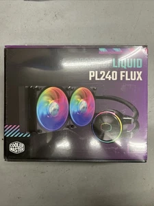 Cooler Master MasterLiquid PL240 FLUX Close-Loop AIO CPU Liquid Cooler, Gen2 ARG - Foto 1 di 5