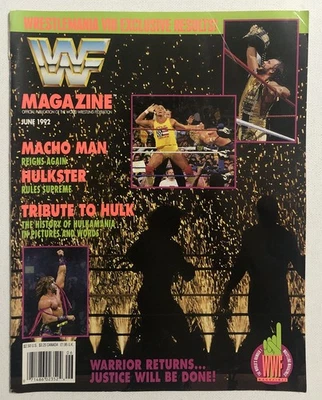 WWF Magazine June 1992 WrestleMania VIII Results! Hogan Savage (VG/LN) WWE WCW - Image 1 of 2