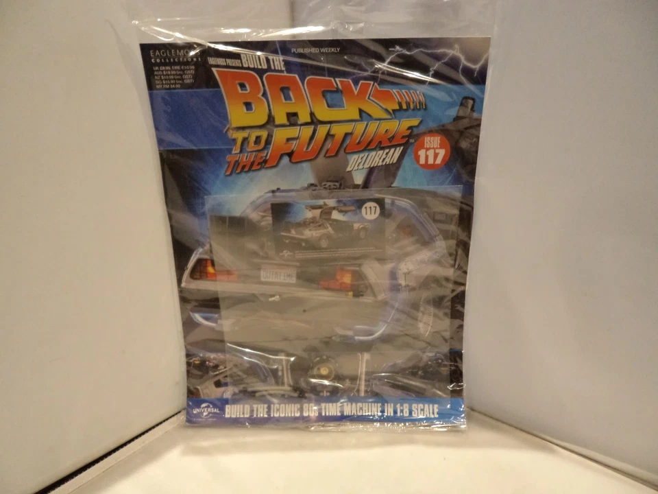 EAGLEMOSS  BUILD THE BACK TO THE FUTURE DELOREAN ISSUE 117 PART AND MAGAZINE - Image 1 of 1