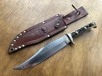 PUMA 6396 Pre-64, Original Bowie Knife And Sheath. Beautiful Stag! - Image 1 of 4