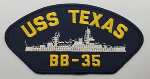 USS TEXAS BB-35 U.S. Navy - Patch - New Old Stock - 6" x 3-1/8" - Picture 1 of 2
