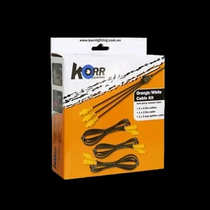 Korr Orange/White Extension Kit Quick-Connect Leads Camping Lighting Accessories - Picture 1 of 2
