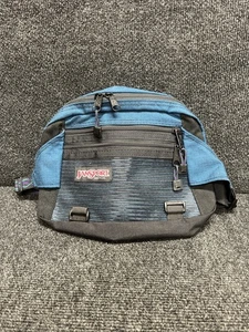 JanSport Waist Bag - Black - Fanny Pack - USA Made Vintage - 3 Pockets - Picture 1 of 9