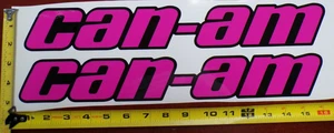 CAN-AM MAVERICK X3 R CALCOMANÍA GRÁFICA PEGATINA HECHA EN ESTADOS UNIDOS PÚRPURA NEGRO SÓLIDO GRUESO - Imagen 1 de 3