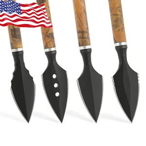 3X Tiro con Arco Caza Punta Ancha Punta de Flecha Puntos de Tornillo Arco Tradicional Ballesta - Imagen 1 de 19