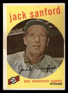 1959 Topps Jack Sanford #275 EX - Picture 1 of 2