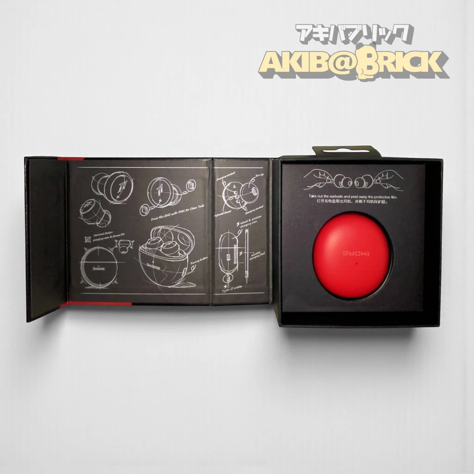 1MORE ComfoBuds Mini Hybrid ANC In-Ear Headphones – Red – Used from Japan - Image 1 of 4