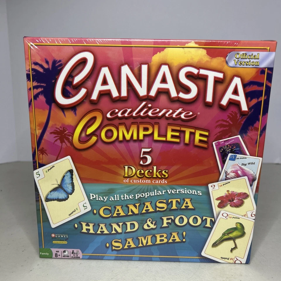 NEW Canasta Caliente Complete 5 Decks Winning Moves Card Games Hand & Foot Samba - Image 1 of 4