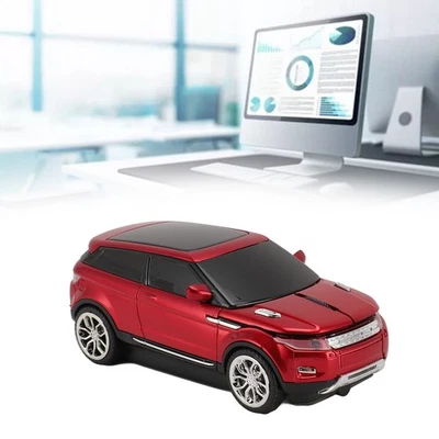 Red Car Shape Wireless Gaming Mice 2.4GHz 1600 DPI Cool 3D Car Shape Comput OU - Image 1 of 4