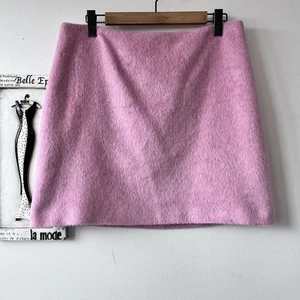 Boden Rosa Mohair Damen A-Linie Minirock Größe 12 R - Bild 1 von 4