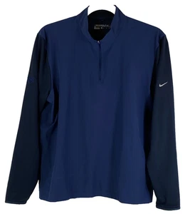 Nike Golf Dri-FIT Fabric Mix XL 1/2-Zip Cover-Up Pullover Jacket 746102 Blue - Picture 1 of 10
