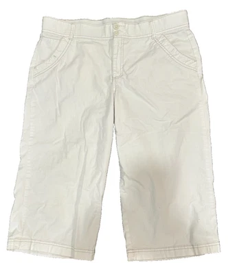 Dockers Women's Capris Crops Off White With Beige Topstitching Size 12 - Image 1 of 4