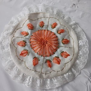 Handgefertigte Blumen Band Stickerei Tortilla Wärmer Halter Küche Tortillero - Bild 1 von 6