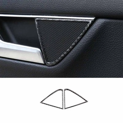 Cover Trim Real Carbon Fiber For Benz C-Class 07-14 Inner Door Speaker Ring Horn - Image 1 of 4