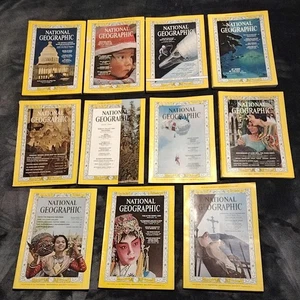 Vintage 1964 National Geographic Magazine Lot 11 Issues Missing May Maps Ads - Picture 1 of 22