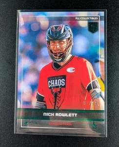 Nick Rowlett 2025 Premier Lacrosse League Fieldside PLL #17 lámina verde #91/99 - Imagen 1 de 2