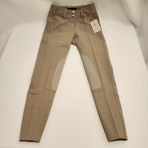 Damen Reitderby Reithose Free x Rein - 32R - hellbraun/khaki - SELTEN - Bild 1 von 7