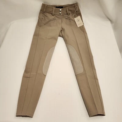 Pantalones de equitación para mujer Equestrian Derby Free x Rein - 32R - Tostado/Caqui - RARO Foto 1 de 4