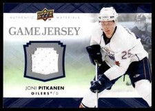 2007-08 Upper Deck Game Jerseys Joni Pitkanen Edmonton Oilers #GJ2-JP