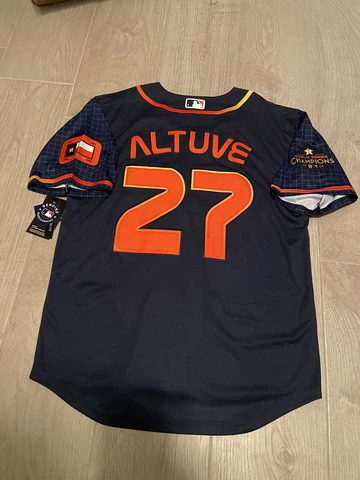 New Houston Astros City Connect Space City  Jose Altuve #27 Jersey XL Adult Cover