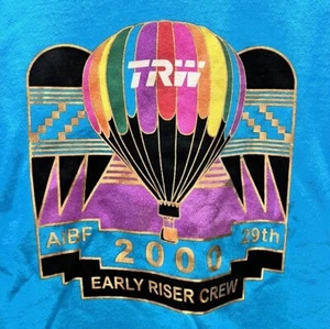 Vintage TRW aerospace T-Shirt 2000 AIBF Hot Air Balloon Federation Sz Large - Picture 1 of 6
