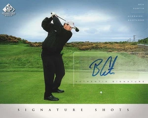 BEN CURTIS SIGNED OFFICIAL UPPER DECK SIGNTURE SHOTS PHOTO-CARD - Foto 1 di 1