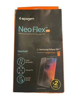 Защитные пленки для экрана Galaxy S8+ упаковка 2 шт. Spigen NeoFlex полное покрытие пленка - Изображение 1 из 3