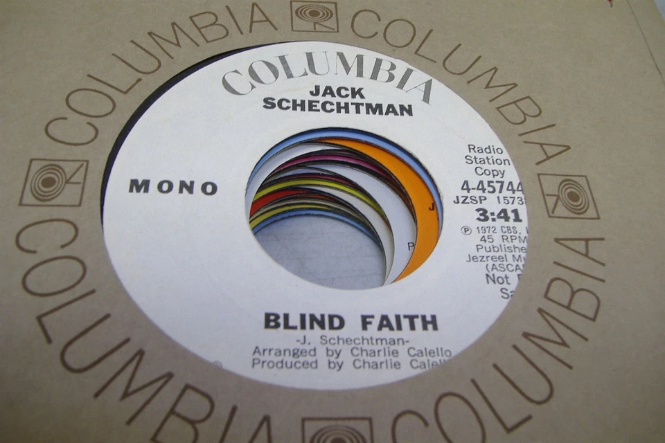 Rock Promo Nm! 45 Jack Schechtman - Blind Faith / Same On Columbia (Promo) - Image 1 of 1