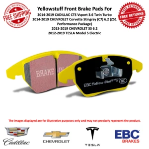 EBC Yellowstuff Brake Pad Set Front Aramid Fiber For 14-19 CTS VSport / 13-19 SS - Picture 1 of 6