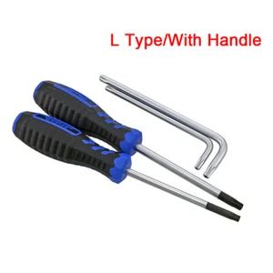 T10-T40 Torx Wrench Key Metric Bits Star Security Bit Tools L-Shape/Handle Type - Picture 1 of 8