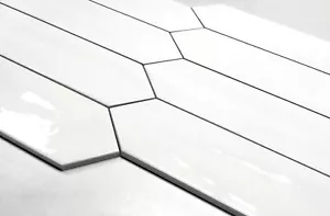 3x12 Modena Collection White Glazed Ceramic Tile Backsplash Decor Wall BOX OF 20 - Picture 1 of 6