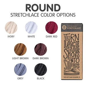 The Original Stretchlaces Elastic Shoe Laces No Tie for Kids and Adult | Round - Picture 1 of 54