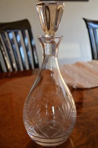 Bayel France Cut Glass Crystal 12" Decanter with Stopper - Picture 1 of 12