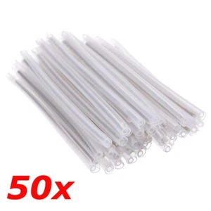50 Pack 60mm x 1.5mm (3mm OD) Fiber Optic Splice Protector Sleeves Tube Pigtail - Picture 1 of 2